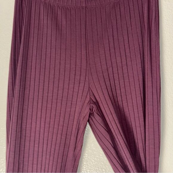 Eileen Fisher Rib Ankle Pant Women's Size Medium Relaxed Fit Elastic Waist Fig - Picture 7 of 16